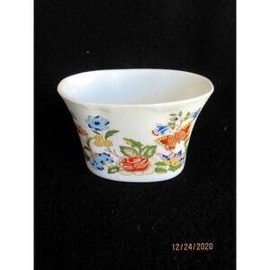 Aynsley Cottage Garden Swirl Cigarette Holder/Trinket Dish Jar Butterfly Flowers